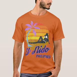 El Nido Philippinen SE Asia Retro Surf T-Shirt
