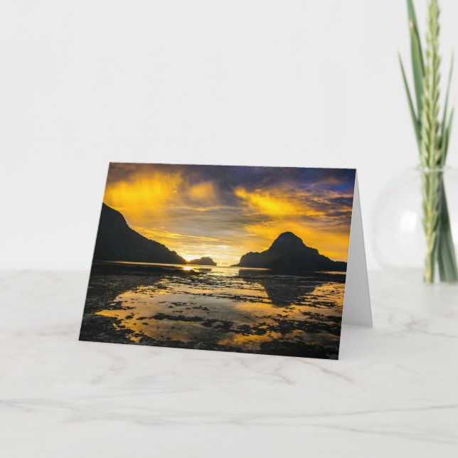 El Nido Sunset Karte (Vorderseite)