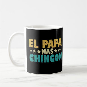 El Papa Mas Chingon Vintager Vater Spanischer Tag Kaffeetasse