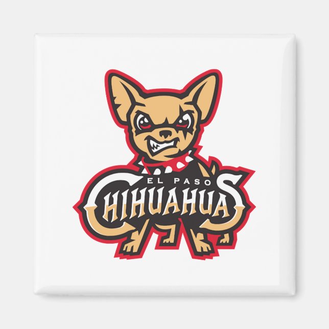 El Pas0 Chihuahuas Baseball Baseball T-Shirt  Magnet (Vorne)