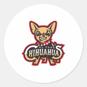 El Pas0 Chihuahuas Baseball Baseball T-Shirt Runder Aufkleber