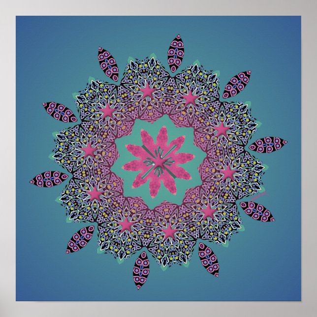 El Paseo Dusk Print Poster (Vorne)