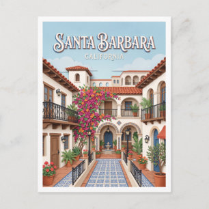 El Paseo Santa Barbara Postkarte