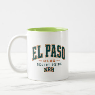 El Paso 1952 Desert Pride Vintage-Americana-Tasse Zweifarbige Tasse