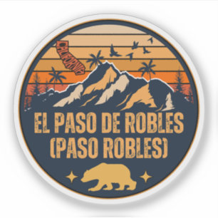 El Paso de Robles (Paso Robles), Kalifornien Aufkleber