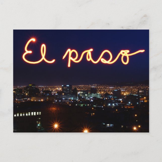 El Paso Skyline Postcard Postkarte (Vorderseite)