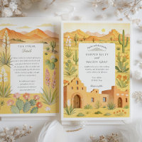 El Paso Texas Cactus & Adobe House Wedding