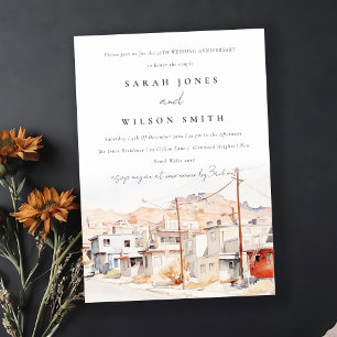 El Paso Texas City Scape Hochzeitstag Einladung