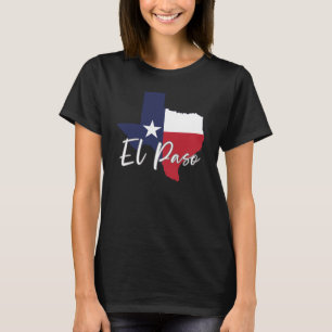El Paso, Texas Flag Karte Frauen schwarz T-Shirt