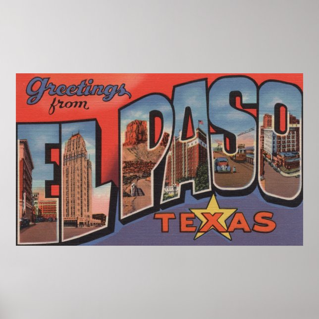 El Paso, Texas - Große Briefszenen 2 Poster (Vorne)