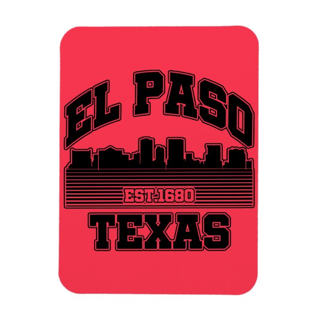 El Paso, Texas Magnet (Vertikal)