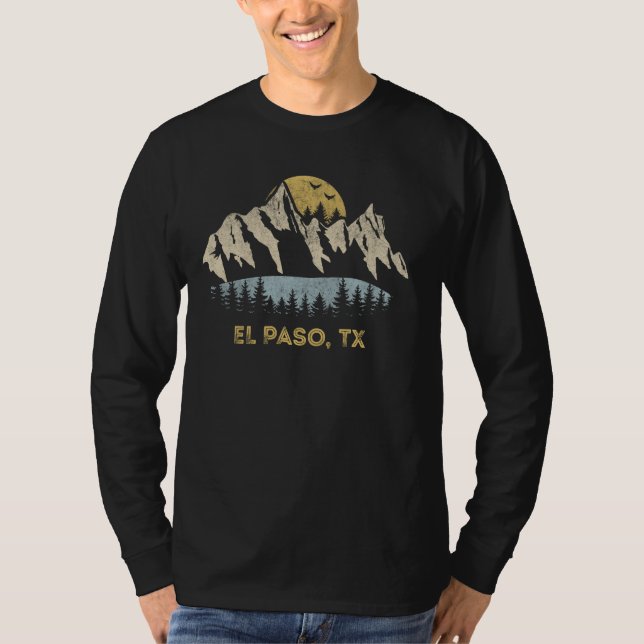 El Paso Texas Mountain Sunset Sunrise TX T-Shirt (Vorderseite)