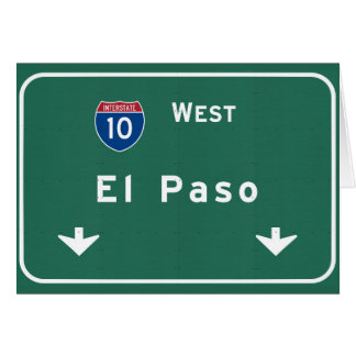 El Paso Texas tx Autobahn-Autobahn-Straße: