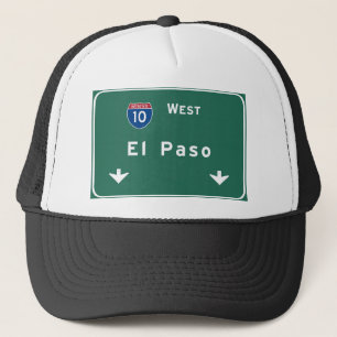 El Paso Texas tx Autobahn-Autobahn-Straße: Truckerkappe