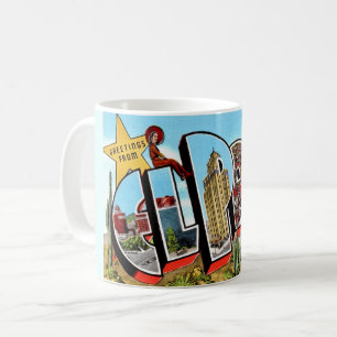 El Paso TX Postkarte Kaffeetasse