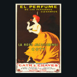 EL PERFUME La Rose Jacqueminot Coty Paris Art Deco Poster<br><div class="desc">Wiederhergestellt! Hochauflösende Reproduktion,  Fotoshop schärft für knackige Drucke,  digitales Retuschieren und restauriert für Tränen,  Schmuckstücke und vermisste Elemente. EL PERFUME La Rose Jacqueminot Coty Vintag Paris Art Deco Poster von Leonetto Cappiello.</div>