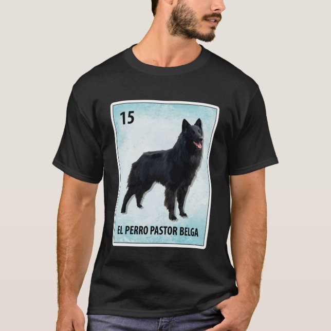 El Perro Pastor Belga Mexikanisches belgisches She T-Shirt (Vorderseite)