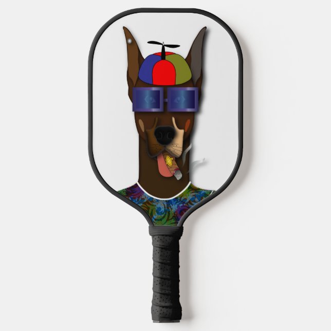 El Pinscher Does Carnaval  Pickleball Schläger (Vorderseite)