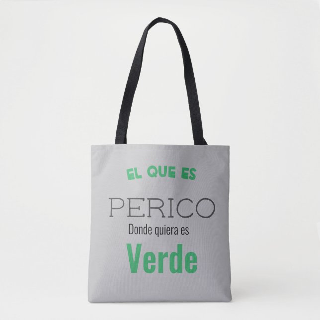 el que es perico donde quiere es verde (Vorderseite)