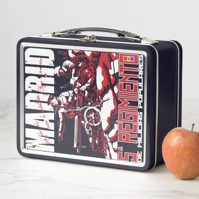 El Quinto Regimiento MADRID Metal Lunch Box (Beispiel)