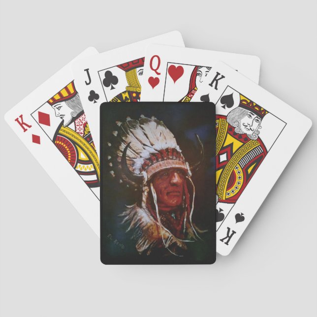 "El Reno Chief" Klassische Spielkarten (Rückseite)
