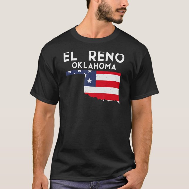 El Reno USA Staat America Travel Oklahoman T-Shirt (Vorderseite)