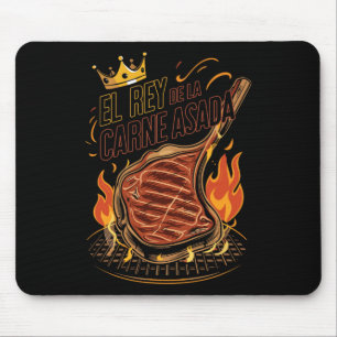 El Rey De La Carne Asada Grillen Cookout Master Ki Mousepad