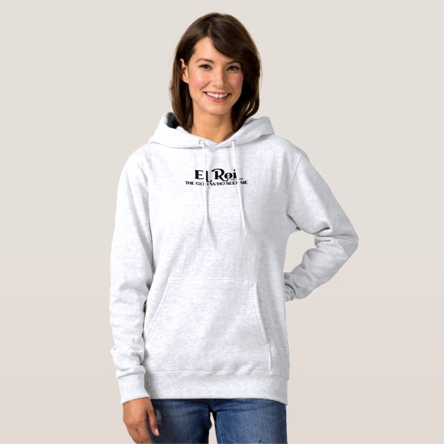 El Roi Der Gott, der Genesis sieht 16:13 Bibel    Hoodie (Vorne ganz)