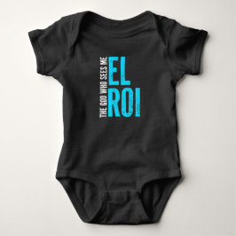 El Roi Der Gott, der mich sieht Bibelvers  Baby Strampler
