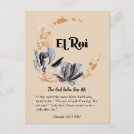 El Roi | Namen Gottes Gottesfürchtige Schrift Postkarte
