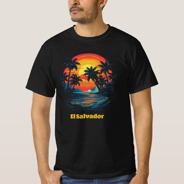 El Salvador Beach Vibes T-Shirt (Vorderseite)
