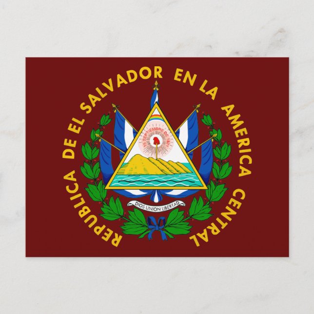 El Salvador COA Postkarte (Vorderseite)