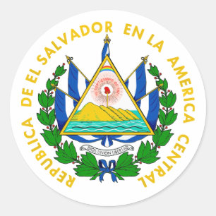 El Salvador COA Runder Aufkleber