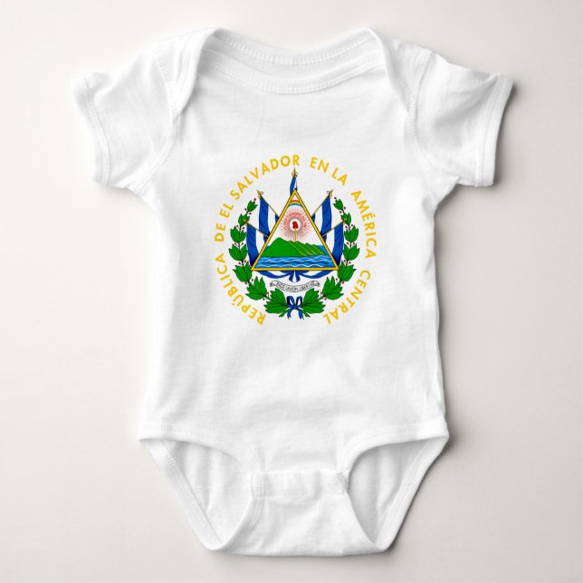 el salvador Emblem Baby Strampler (Vorderseite)