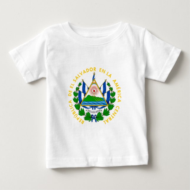El Salvador - Emblem/Flagge/Wappen/Symbol Baby T-shirt (Vorderseite)