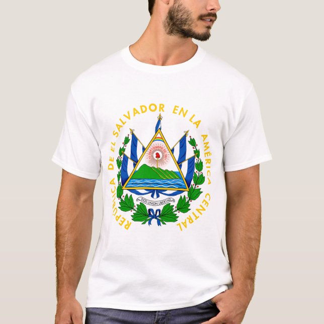 el salvador Emblem T-Shirt (Vorderseite)