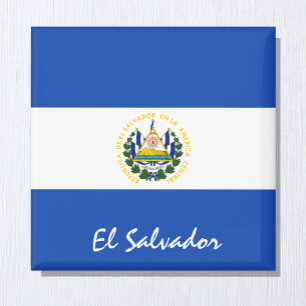 El Salvador Fahne & Amerika Urlaubs- und Sportfans Magnet