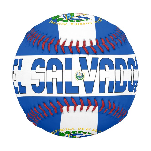 El Salvador - Fahne und Wappen - Patriotik Baseball (Vorderseite)