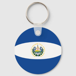 El Salvador Fisheye Flag Schlüsselanhänger