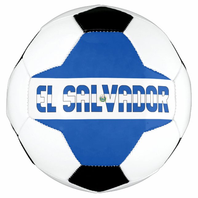 El Salvador Flag Bicolor Patriotic Fußball (Vorderseite)