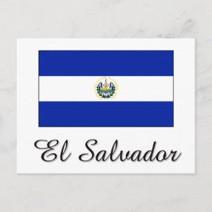 El Salvador-Flag-Design Postkarte