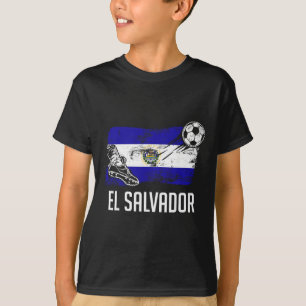 El Salvador Flag Jersey salvadorianische Fußballma T-Shirt