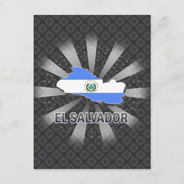 El Salvador Flag Karte 2.0 (Vorderseite)