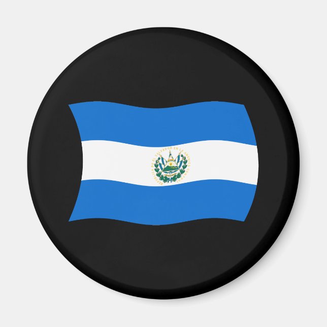 El Salvador Flag Magnet (Vorne)