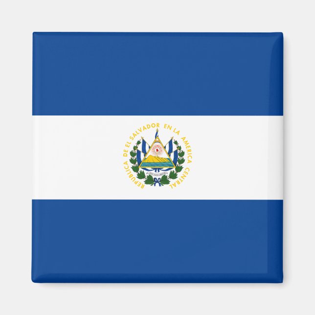 El Salvador Flag Magnet (Vorne)