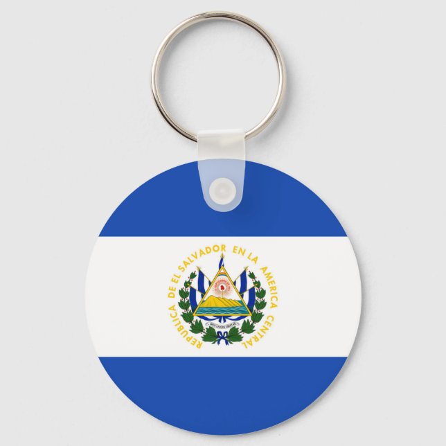 El Salvador Flag Schlüsselanhänger (Vorderseite)