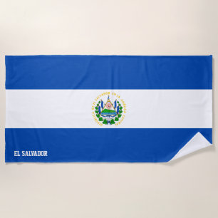 El Salvador Flag Splendid Patriotic Strandtuch