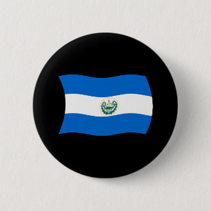 El-Salvador-Flagge-Button Button
