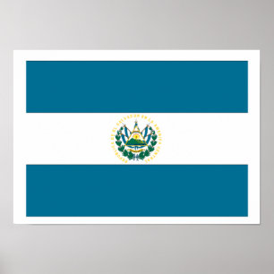 El Salvador Flagge Poster