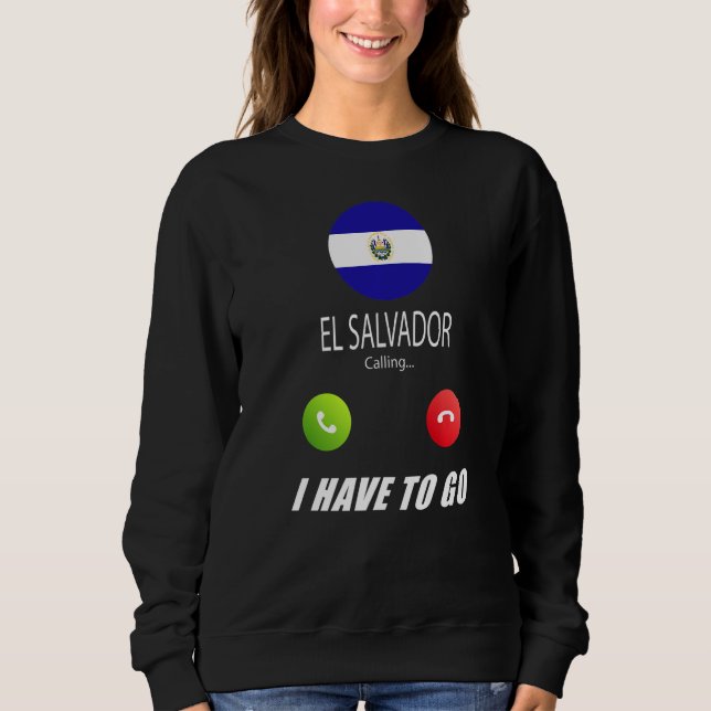 El Salvador-Flagge Souvenir El Salvador I Sweatshirt (Vorderseite)